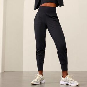 Athleta Venice High Rise Joggers, Black, Size L